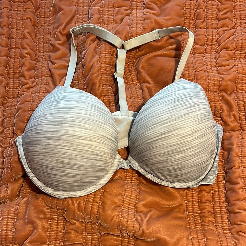 PINK Victoria's Secret Light Gray Bra